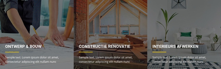 Bouwuitbreidingen en renovaties Website mockup