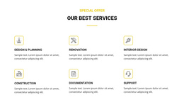 Our Best Services - Ready To Use One Page Template