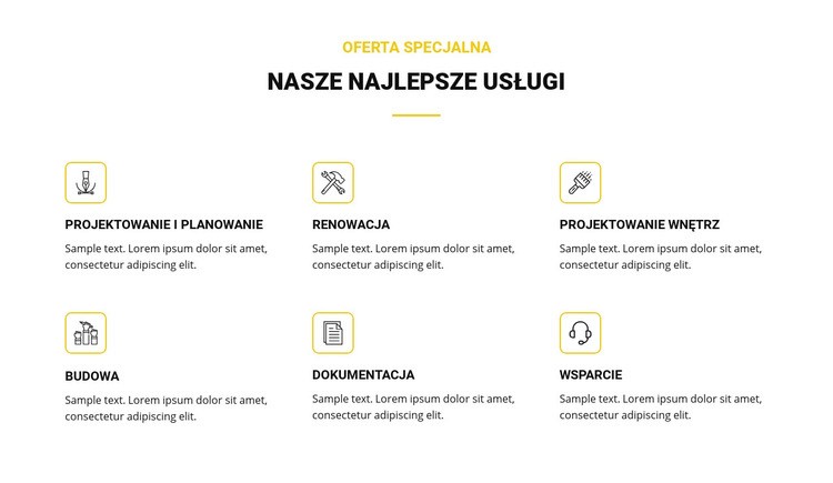 Nasze najlepsze usługi Projekt strony internetowej