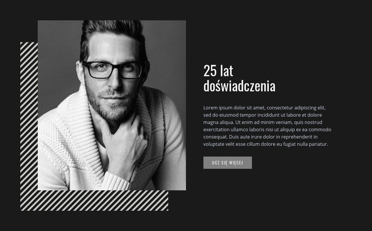 25 lat doświadczenia Szablon CSS