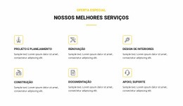 Modelo De Design Gratuito Para Nossos Melhores Serviços