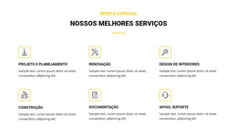 Nossos Melhores Serviços – Modelo Totalmente Responsivo