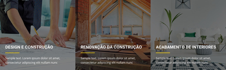 Expansões e renovações de edifícios Template Joomla