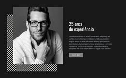 Tema WordPress Premium Para 25 Anos De Experiência