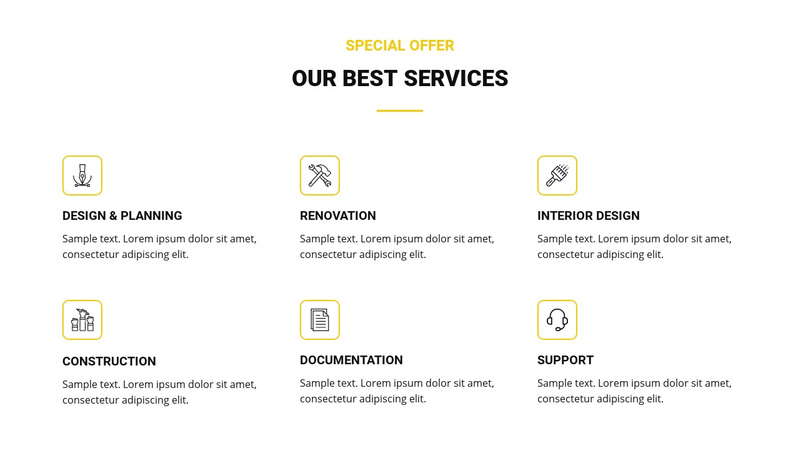Our Best Services Squarespace Template Alternative