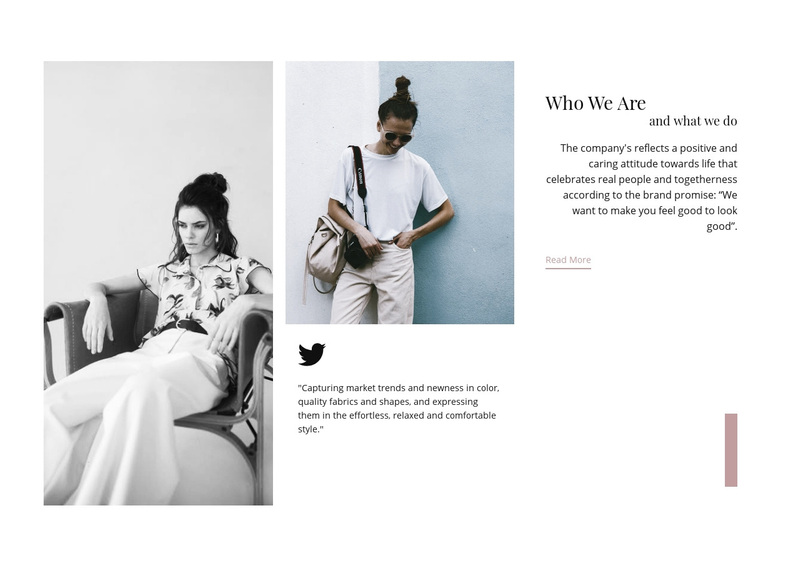 Exclusive clothing Squarespace Template Alternative