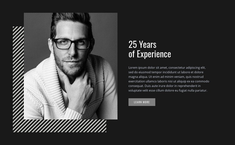 25 års erfarenhet Html webbplatsbyggare