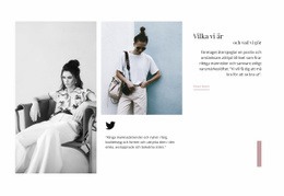 Exklusiva Kläder - Enkel HTML-Mall