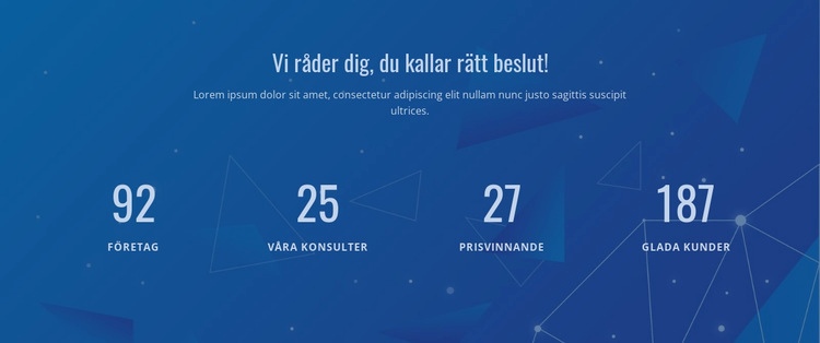 Motverka vårt resultat HTML-mall