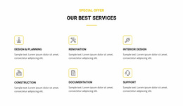 Our Best Services Web Templates