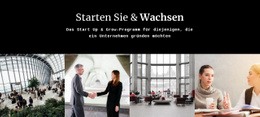 Starten Sie Und Wachsen Sie – Moderne Einseitenvorlage