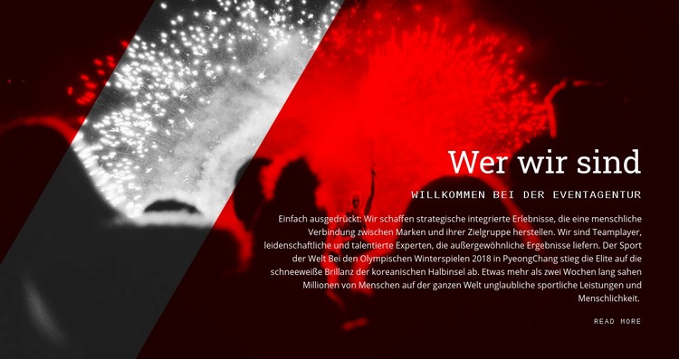 Wer wir sind HTML Website Builder