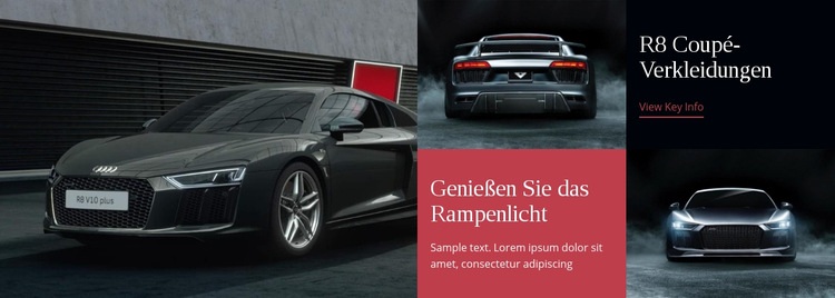 Moderne Autos Website design