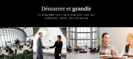 Démarrez Et Grandissez - HTML Builder Drag And Drop