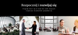 Responsywny Szablon Internetowy Dla Ruszaj I Rozwijaj Się