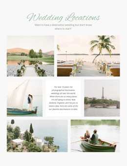 Wedding Locations Template HTML CSS Responsive