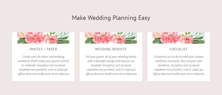 Essential wedding planning tips Elementor Template Alternative