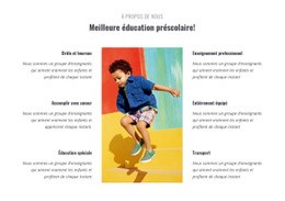 Types De Préscolaire – Inspiration De Modèle HTML5