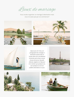 Lieux De Mariage - Thème WordPress Premium