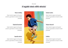 Ingyenes HTML A Következőhöz: Az Óvodai Típusok