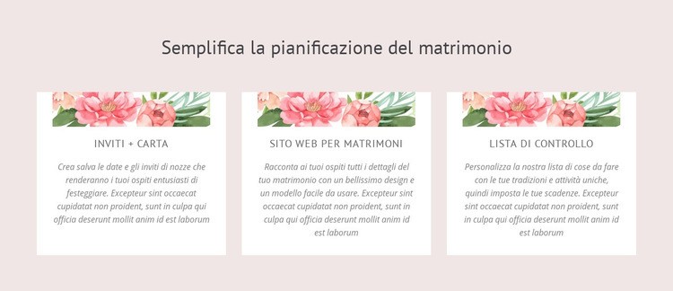 Suggerimenti essenziali per la pianificazione del matrimonio Modelli di Website Builder