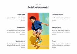 Soorten Kleuterschool - Gratis Websitesjabloon