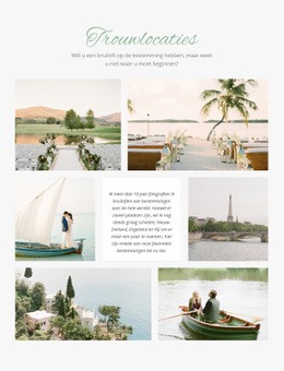 Trouwlocaties - Sjablonen Website-Ontwerp