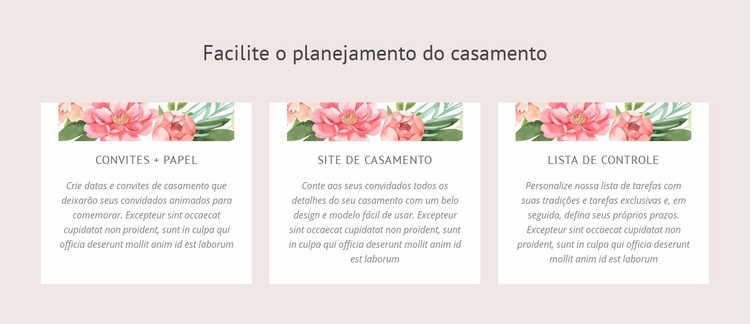 Dicas essenciais para o planejamento de casamento Construtor de sites HTML