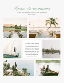 Locais De Casamento - Design Criativo De Sites Multiuso