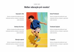 Tipos De Pré-Escola - Inspiração De Modelo HTML5