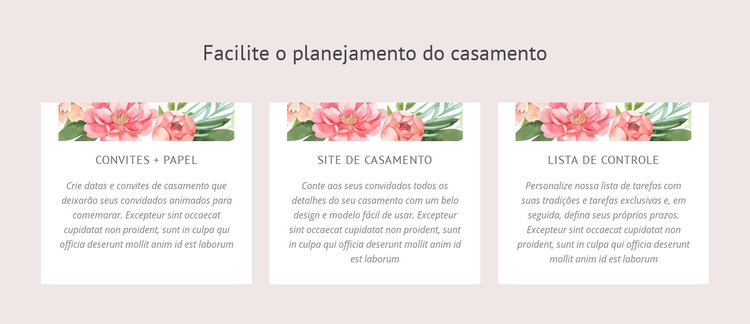 Dicas essenciais para o planejamento de casamento Tema WordPress