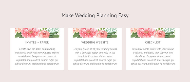 Essential wedding planning tips Web Design