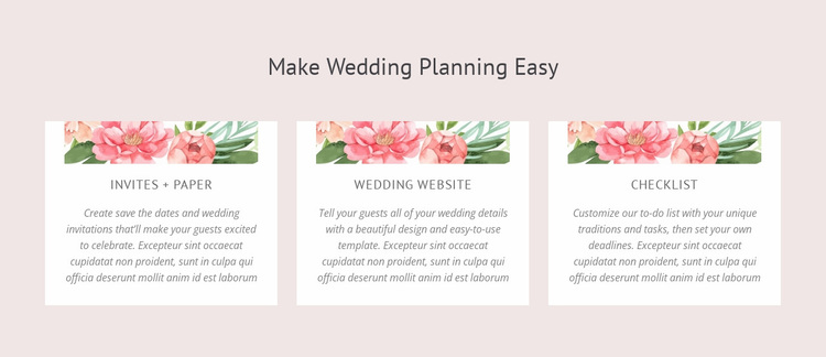 Essential wedding planning tips Website Design