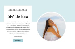 HTML5 Responsivo Para Tratamientos De Spa Rejuvenecedores