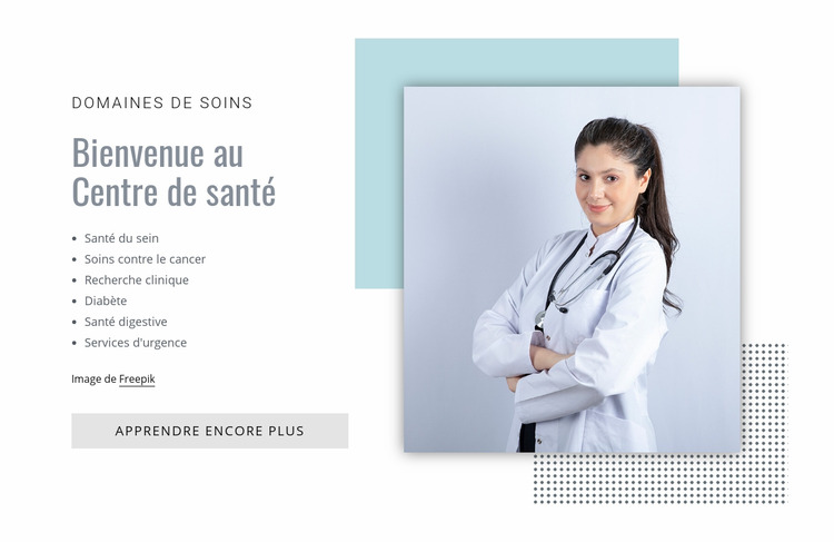 Centre de santé Modèle Joomla