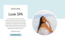 HTML5 Responsief Voor Verjongende Spabehandelingen