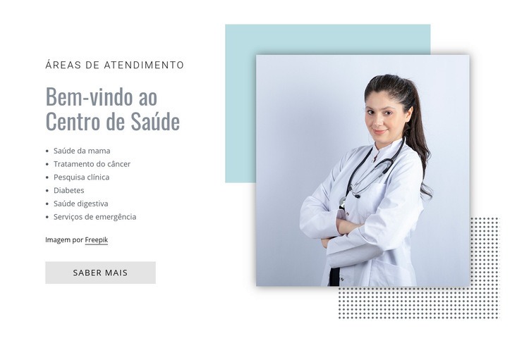 Centro de Saúde Maquete do site