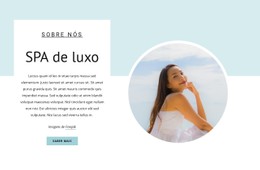 HTML5 Responsivo Para Tratamentos De Spa Rejuvenescedores