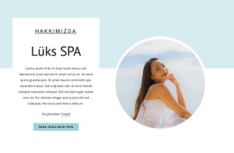 Gençleştirici Spa Bakımları Için HTML5 Duyarlı