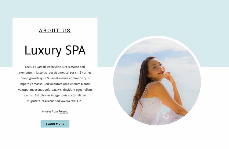 Rejuvenating Spa Treatments Web Page Design