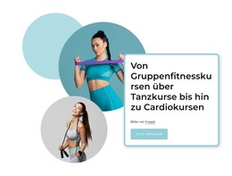 Cardio-Kurse – Vorlage Für Website-Builder