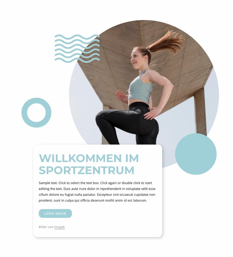 Willkommen im Sportzentrum Joomla Vorlage