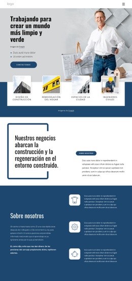 Trabajando Para Crear Un Mundo Mejor: Plantilla De Página HTML5