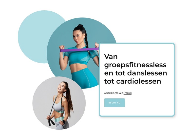 Cardio lessen CSS-sjabloon