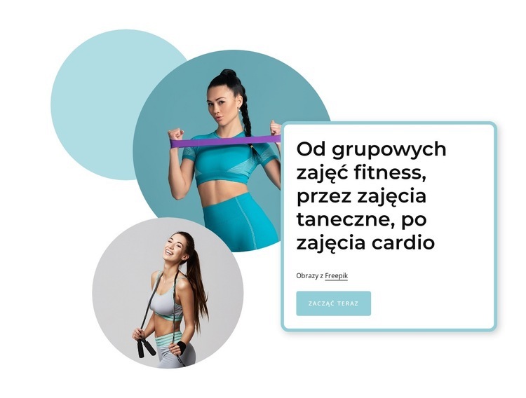 Zajęcia cardio Szablony do tworzenia witryn internetowych