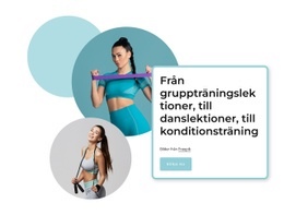 Konditionsträning - HTML-Sidmall