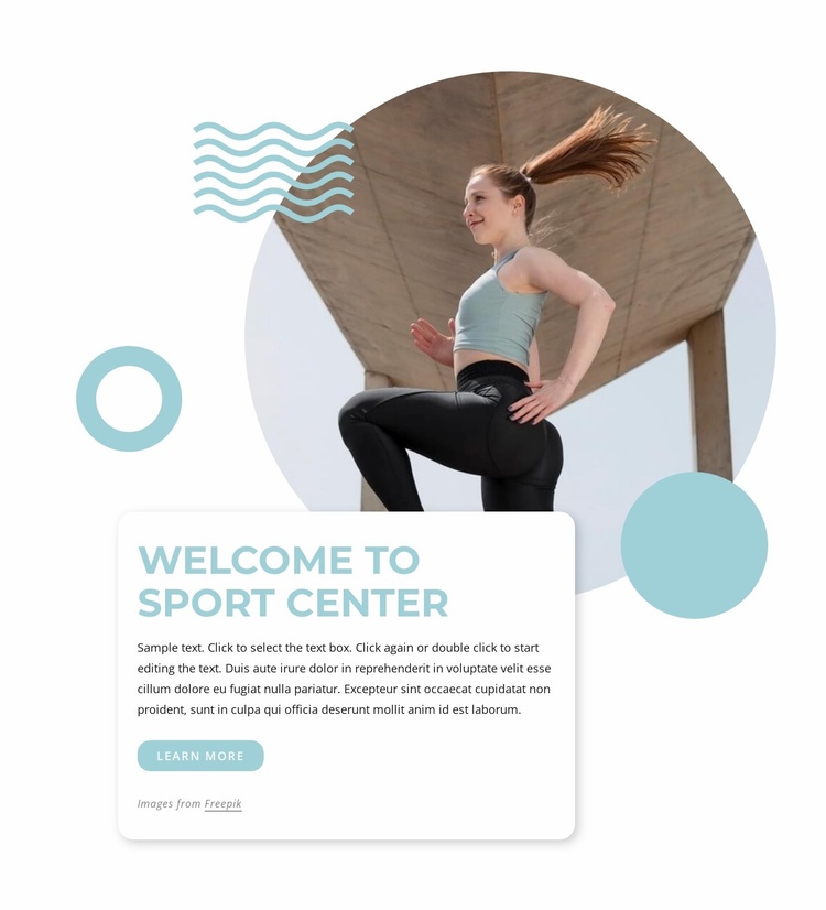 Welcome to sport center Landing Page