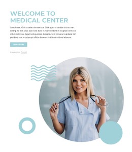 Welcome To Medical Center Table CSS Template