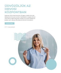 Lenyűgöző Webdizájn Üdvözöljük Az Orvosi Központban Számára