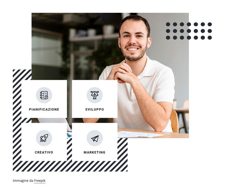 Sviluppo aziendale e marketing Mockup del sito web